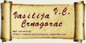 Vasilija Crnogorac vizit kartica